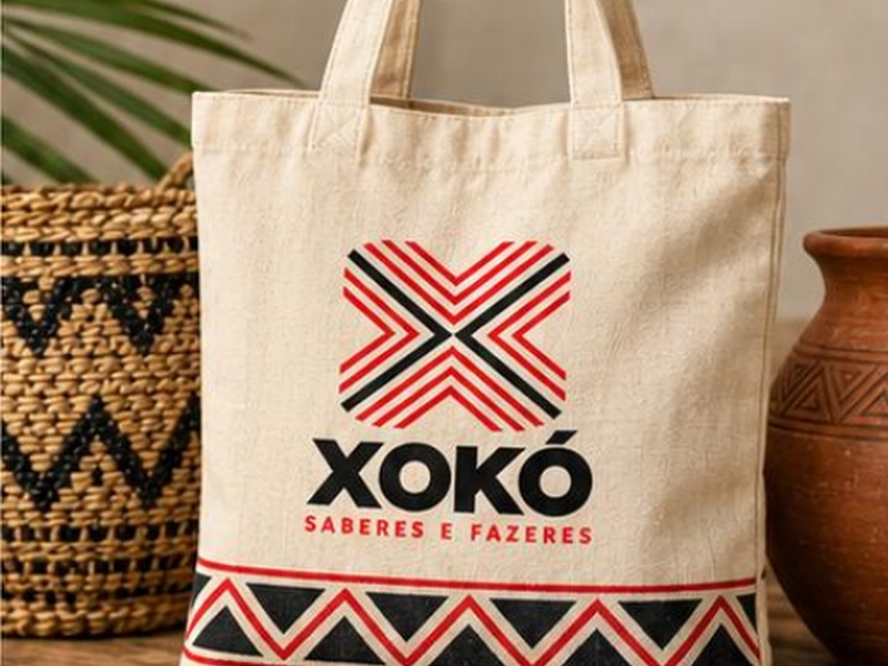 Bolsa de Pano com Grafismo
